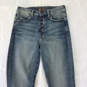 MOTHER FLY CUT STUNNER ANKLE FRAY NIGHT ON A SHINY WHITE VESPA